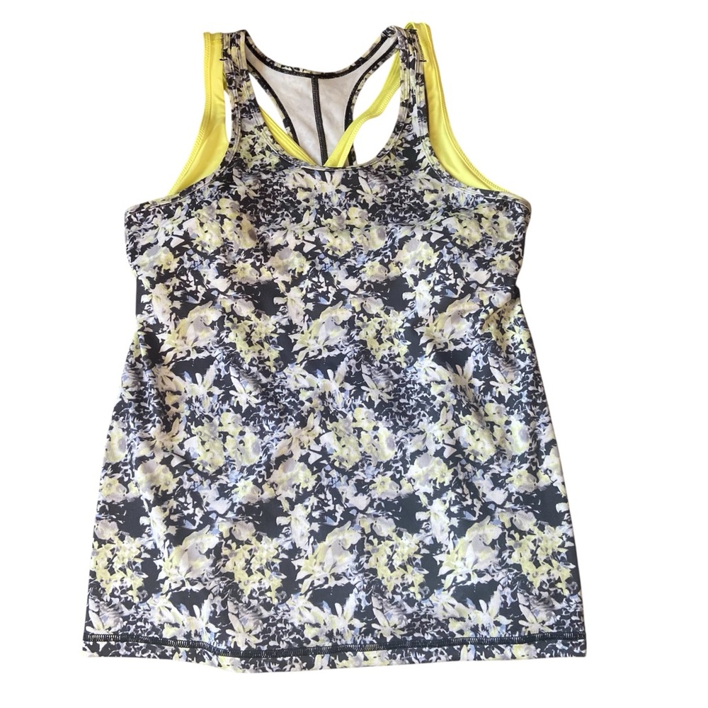Lululemon Athletica Yellow and Black Inspiration Tank Top